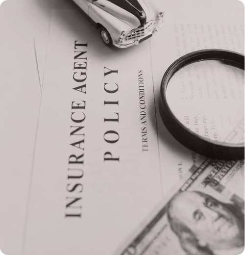 An insurance agent policy document